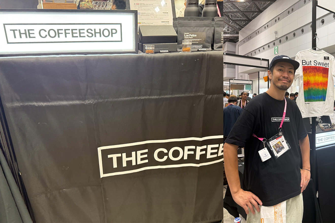 お世話になっているTHE COFFEE SHOPのスーパー焙煎士の萩原さん。大盛況でした！