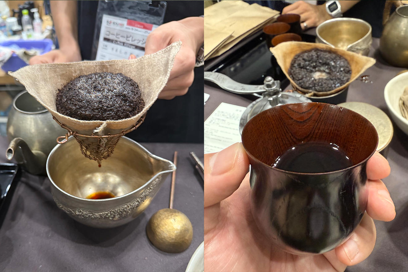 贅沢にネルドリップで淹れてくれた、至極の一杯